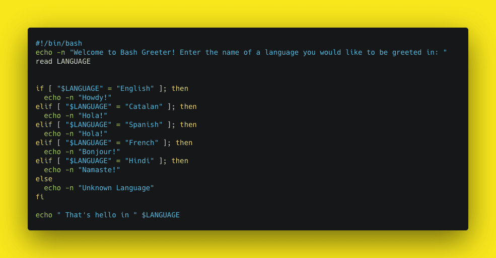 if-else statement with nested if-else statements