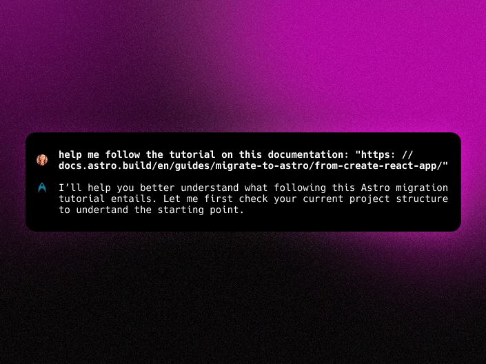 URL being included in Agent Mode request