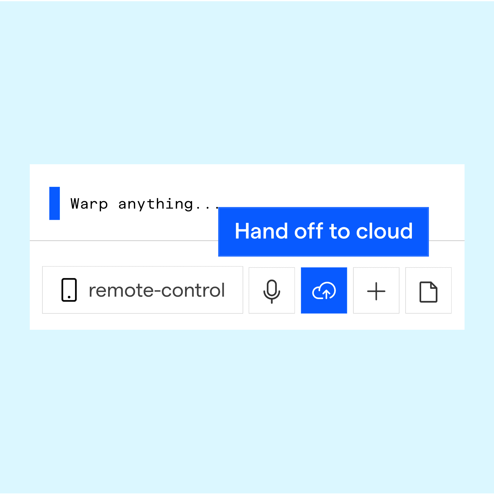 Cloud and local agents