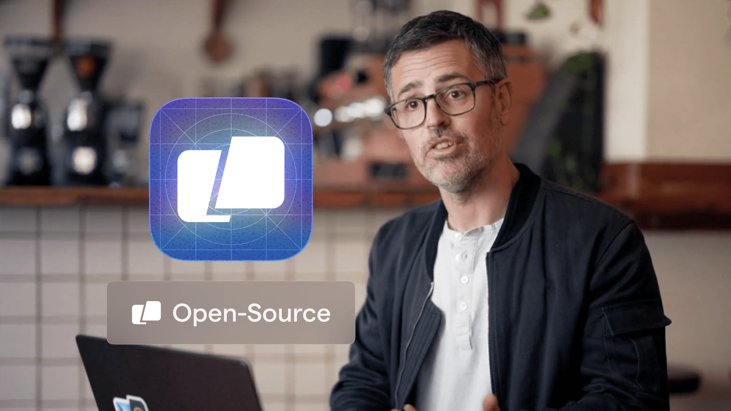 Warp open-source announcement video poster