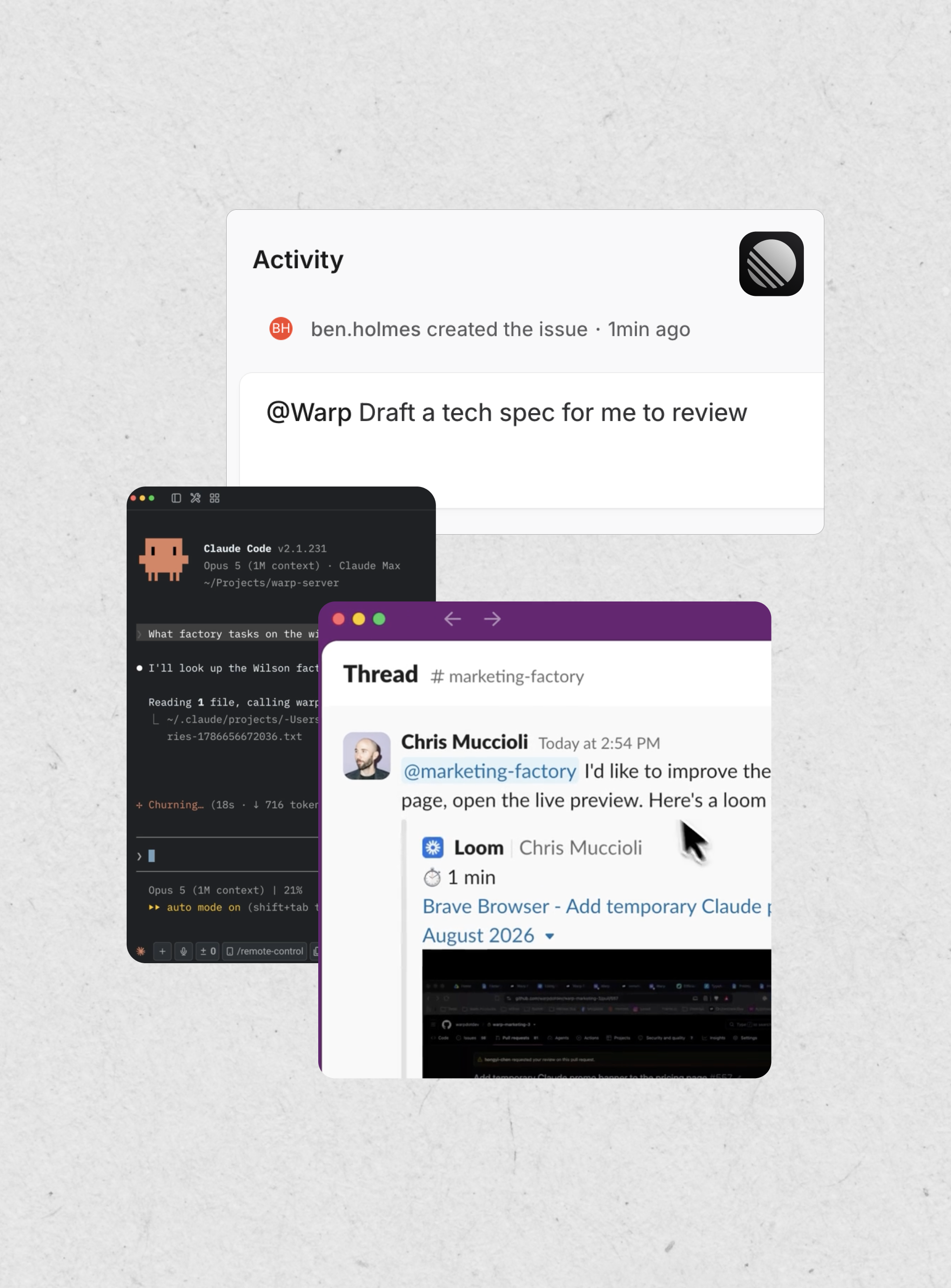 watch, steer, and hand off runs from web, mobile, terminal, or IDE.