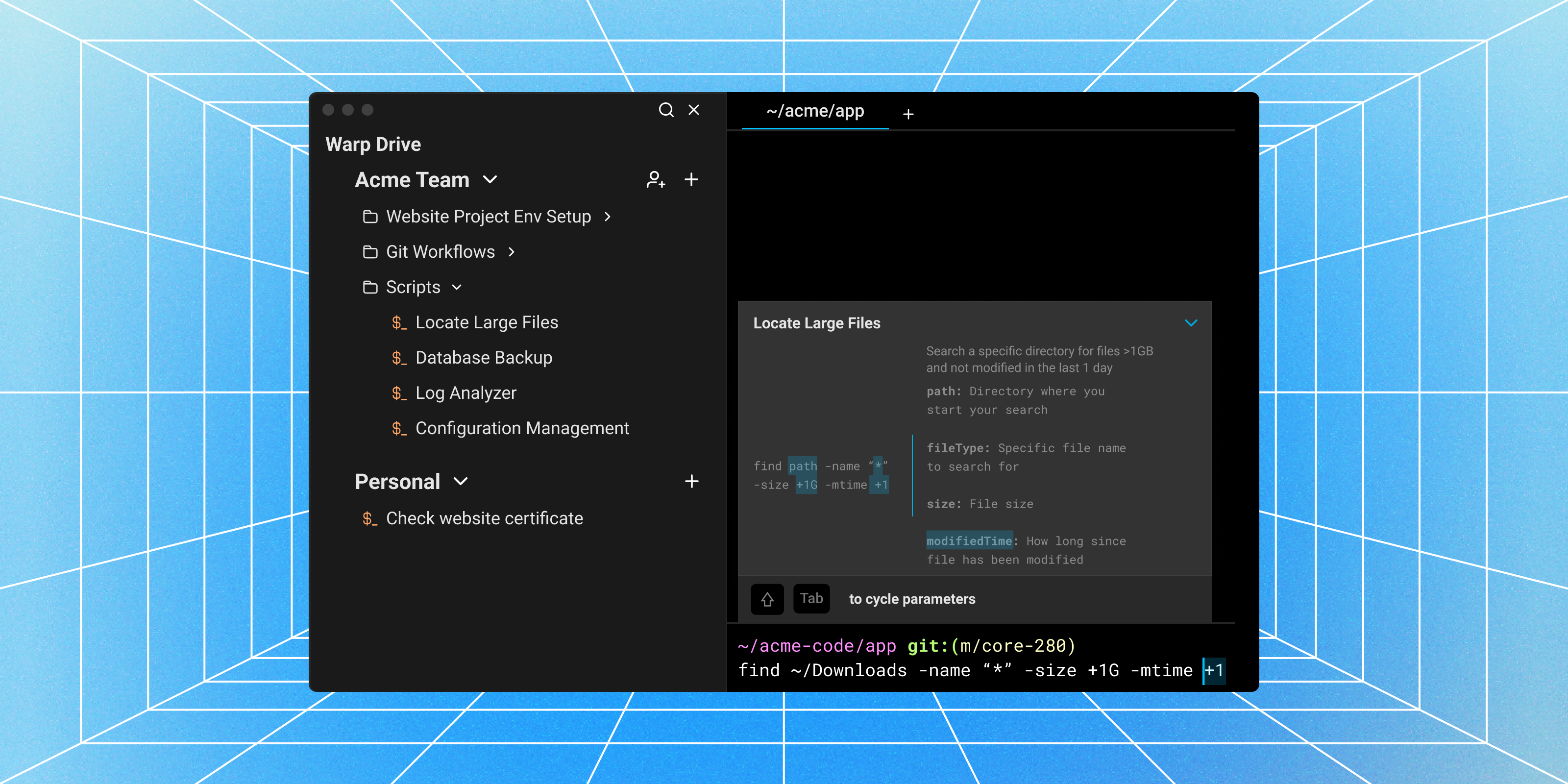 Announcing Warp Drive and team collaboration for the terminal