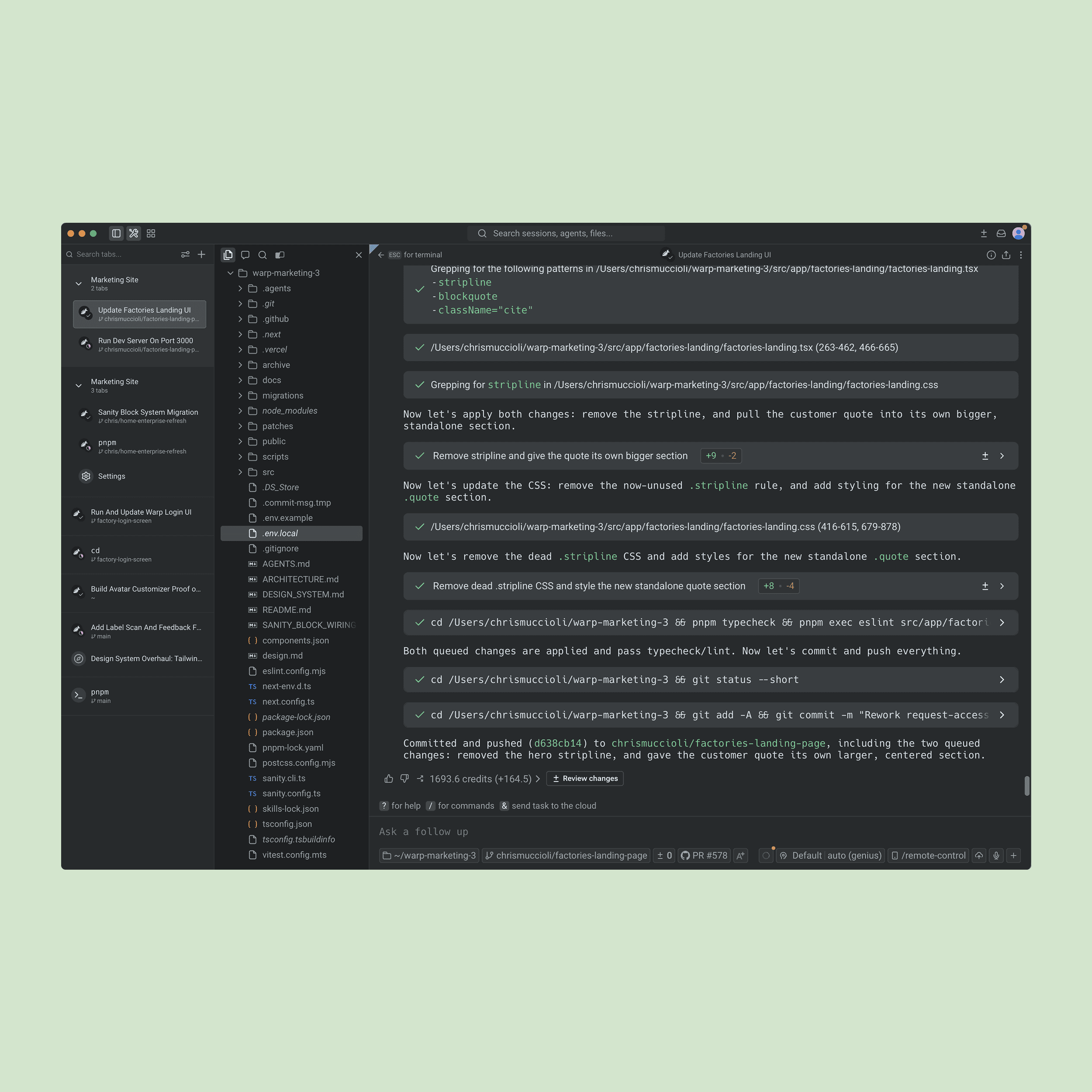 Warp Terminal product image