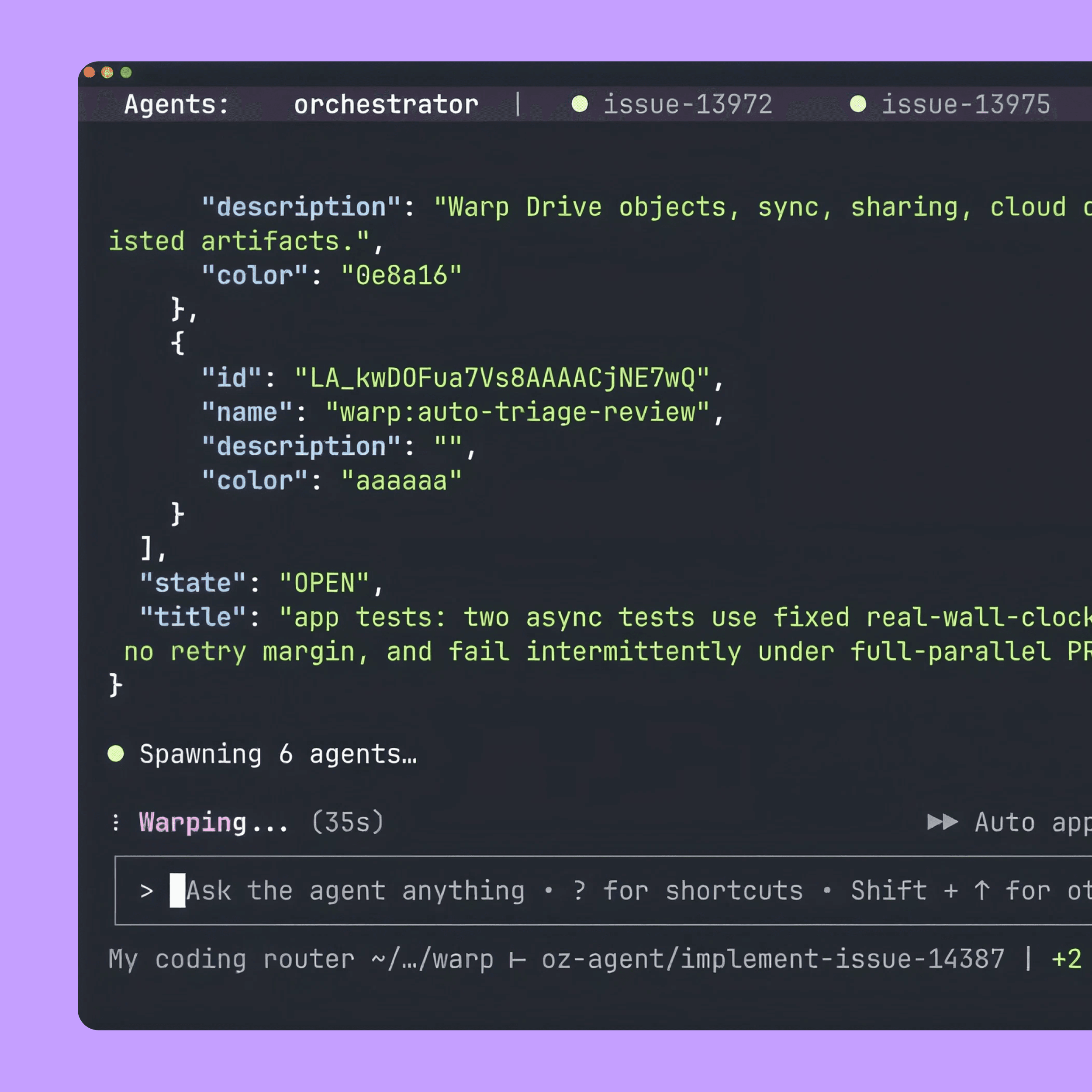 Warp Agent CLI product image